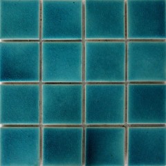 L-Thai Glazed Tile Turquoise Blue